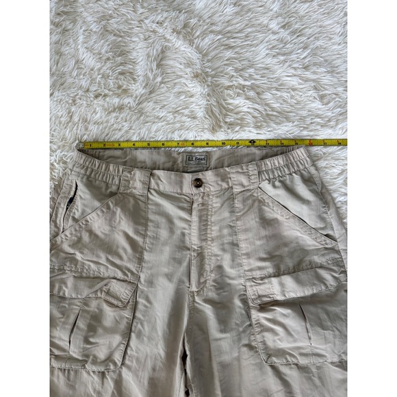 LL Bean Nylon Cargo Pants Medium Hiking Outdoor Casual Utility Lightweight - Picture 5 of 8